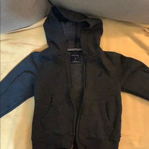 Nautica zip up hooded sweat shirt